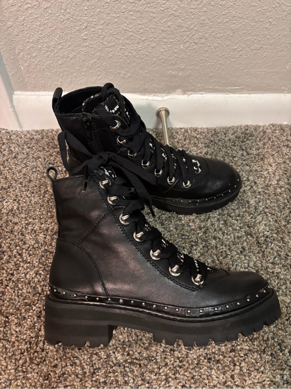 Steve Madden Rainier Fall Black Boots Size : 6.5